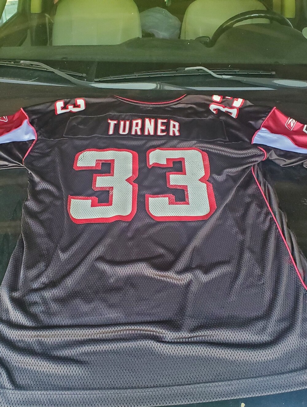 Atlanta Falcons Black Mike Turner #33  Football Jersey - Picture 3 of 4